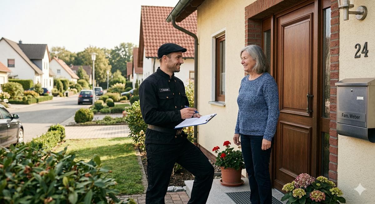Beratungsgespräch mit Hausbesitzer